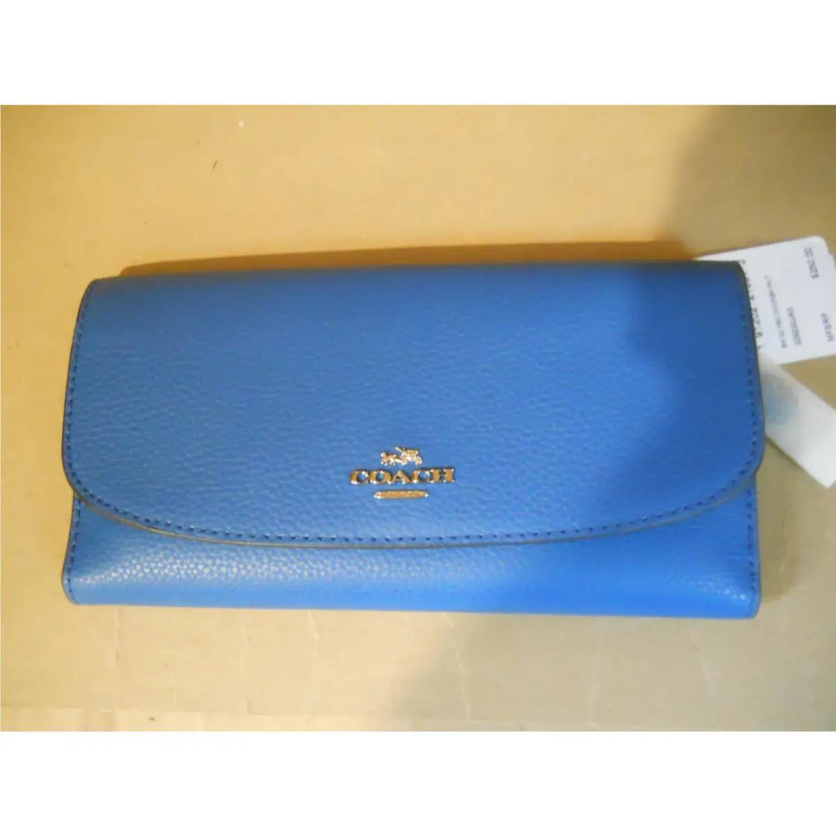 Coach Bright Mineral Checkbook Wallet F16613 Vhtf