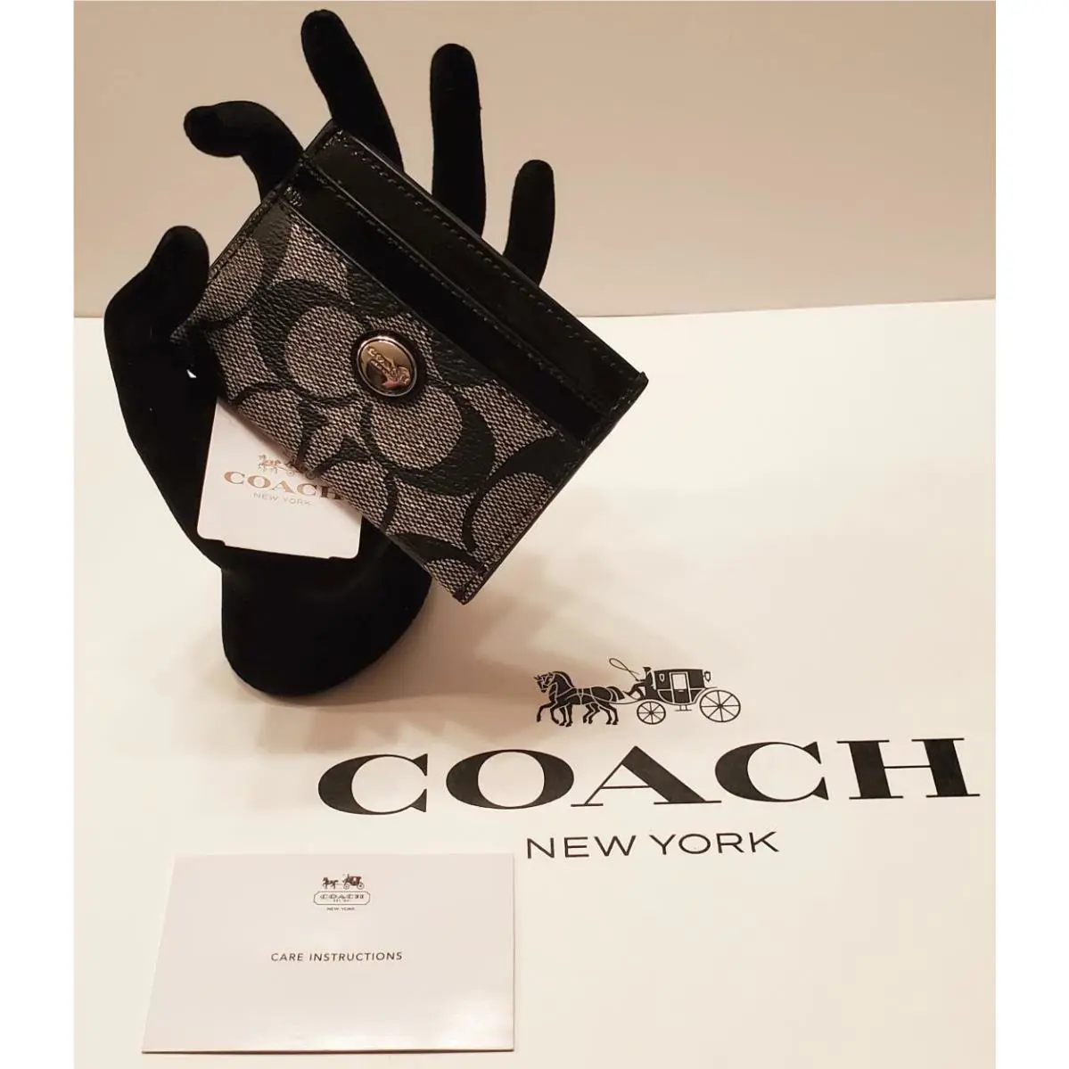 Coach Peyton Signature Card Case Wallet F62861