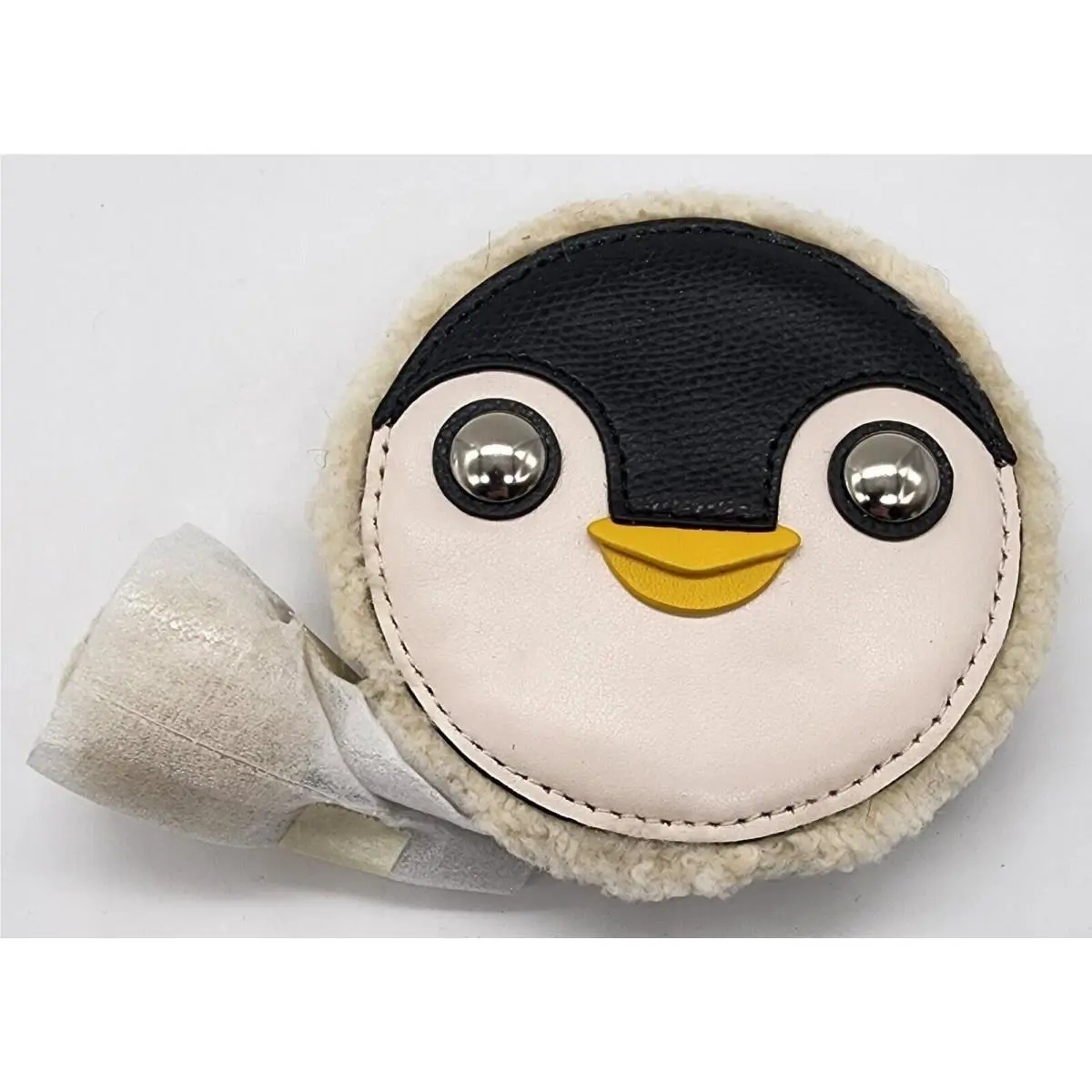 Coach Penguin Shearling Leather Coin Purse 64703