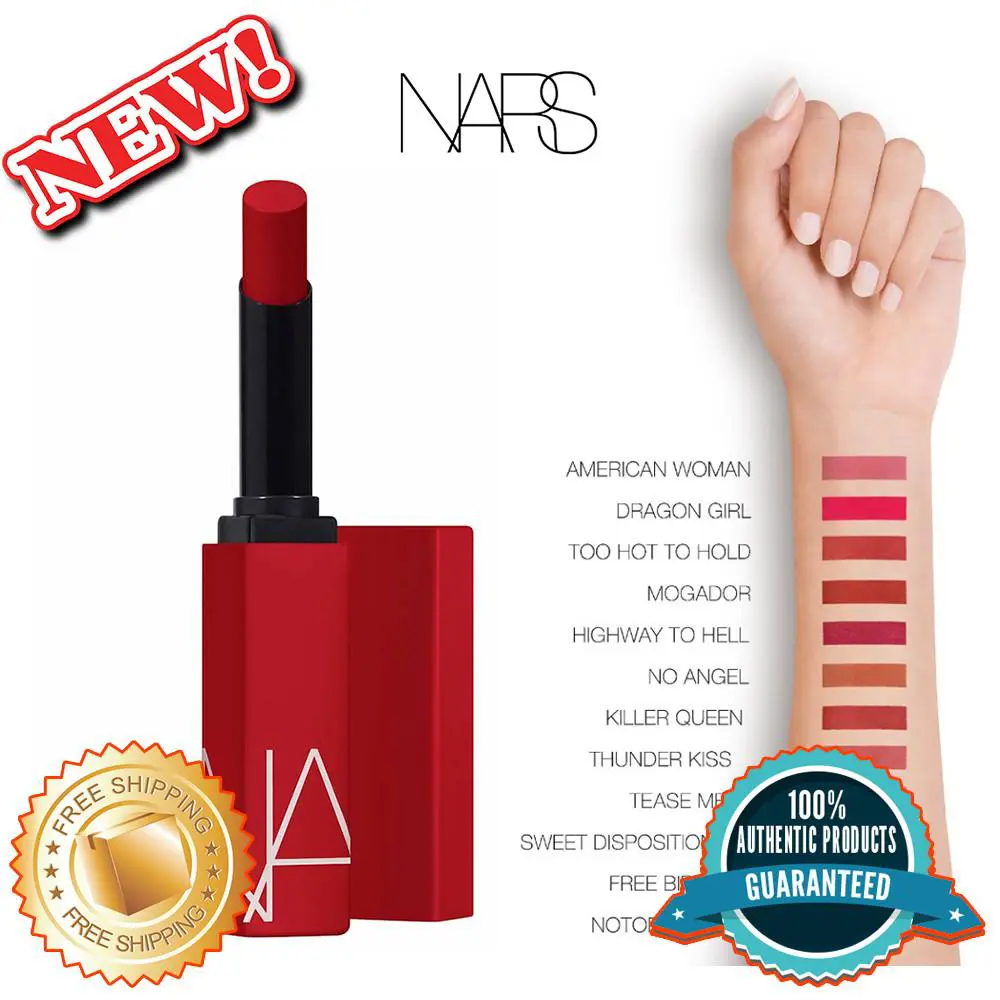 Nars Powermatte Long-lasting Lipstick Available in 12 Shades 0.05 oz