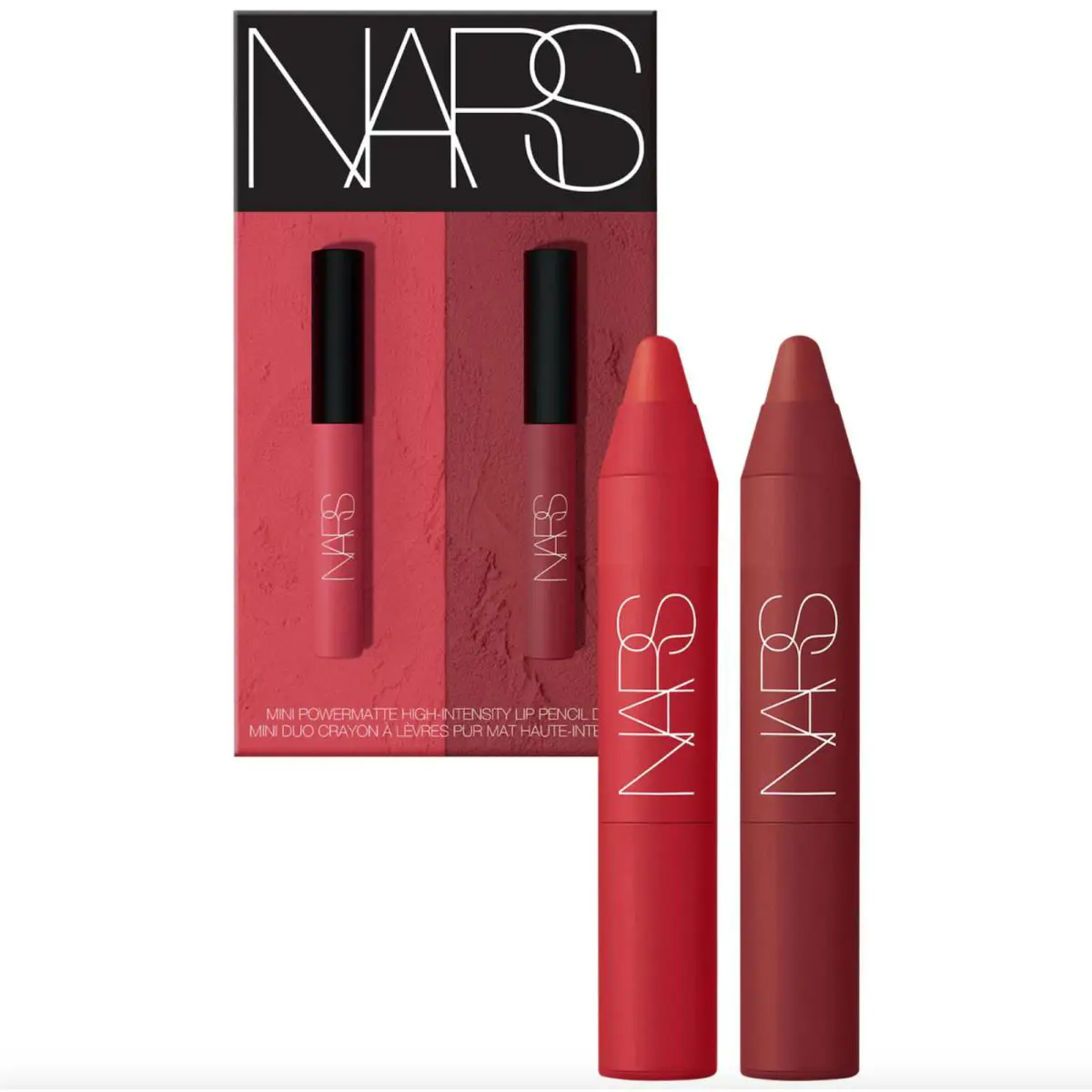 Nars Mini Powermatte High-intensity Lip Pencil Duo Choose Your Shade 185 Cruella & 132 Dragon Girl by NARS Cosmetics