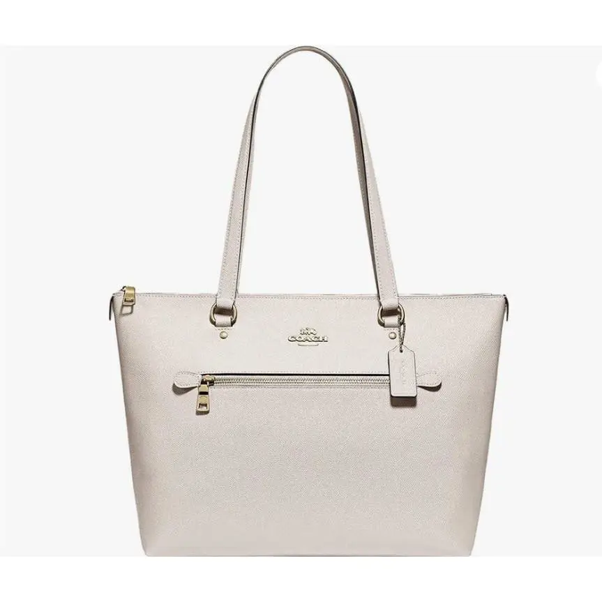 Coach Gallery Tote Shoulder Bag - Chalk - Exterior: Chalk