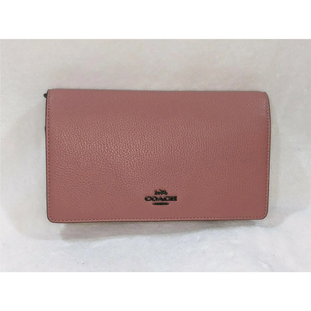 Coach Hayden Pewter/vintage Pink Foldover Crossbody 87401