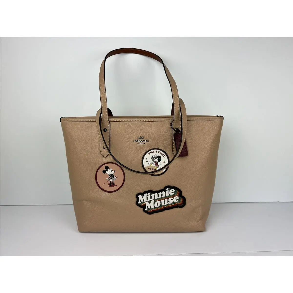 Beechwood Disney Minnie Mouse Patch City Zip Tote Bag 38691 by Coach