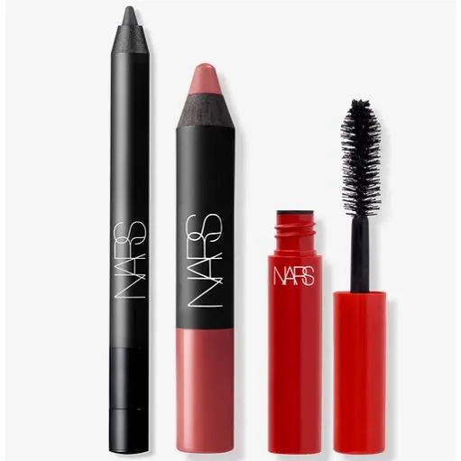 Nars 5pc Mini 2Climax Mascara Eyeliner Velvet Matte Lip Pencil