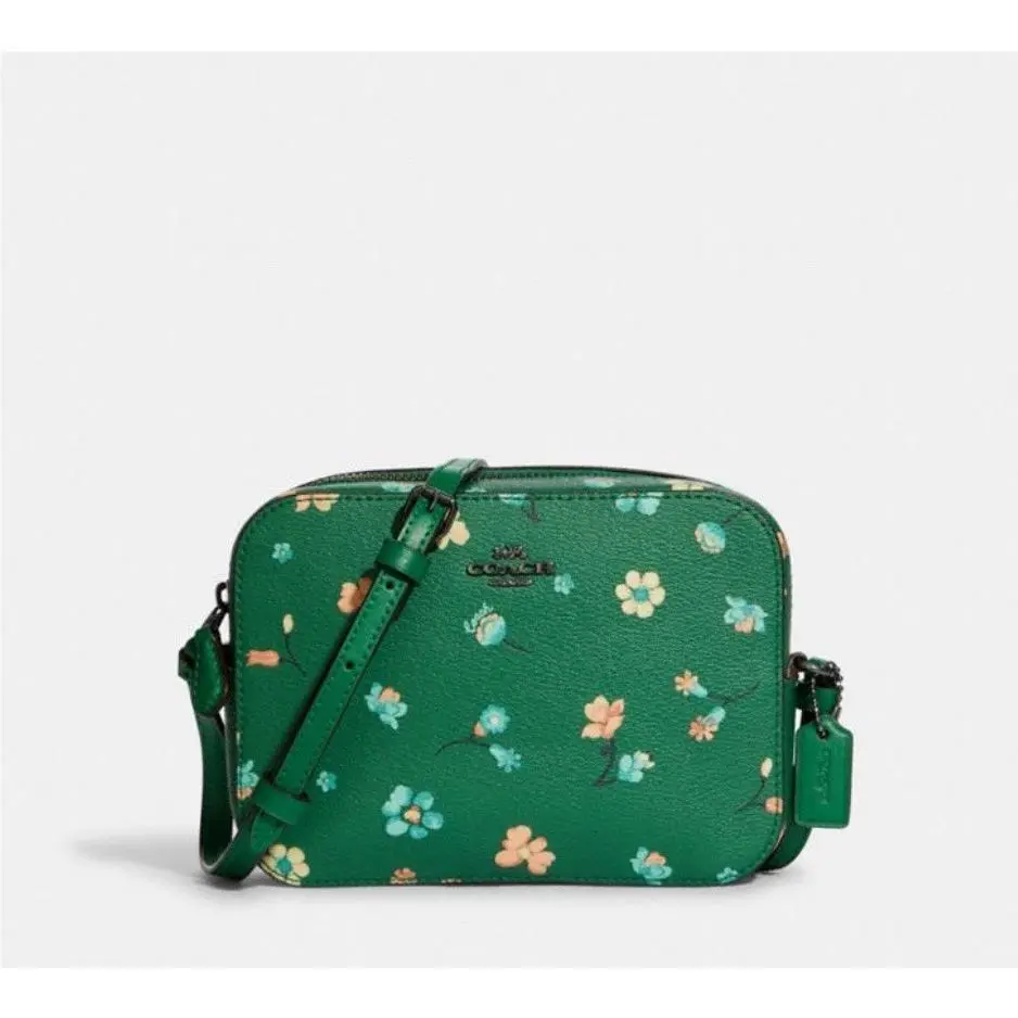 Mini Camera Bag with Mystical Floral Print - Green C8699 by Coach