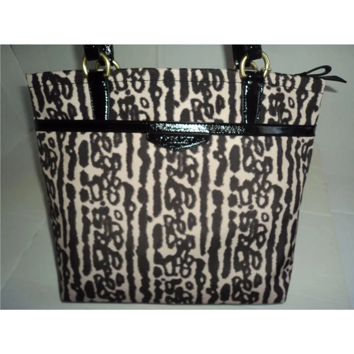 Coach 31901 Ocelot/ Leopard Black/multi Print Tote Purse Handbag