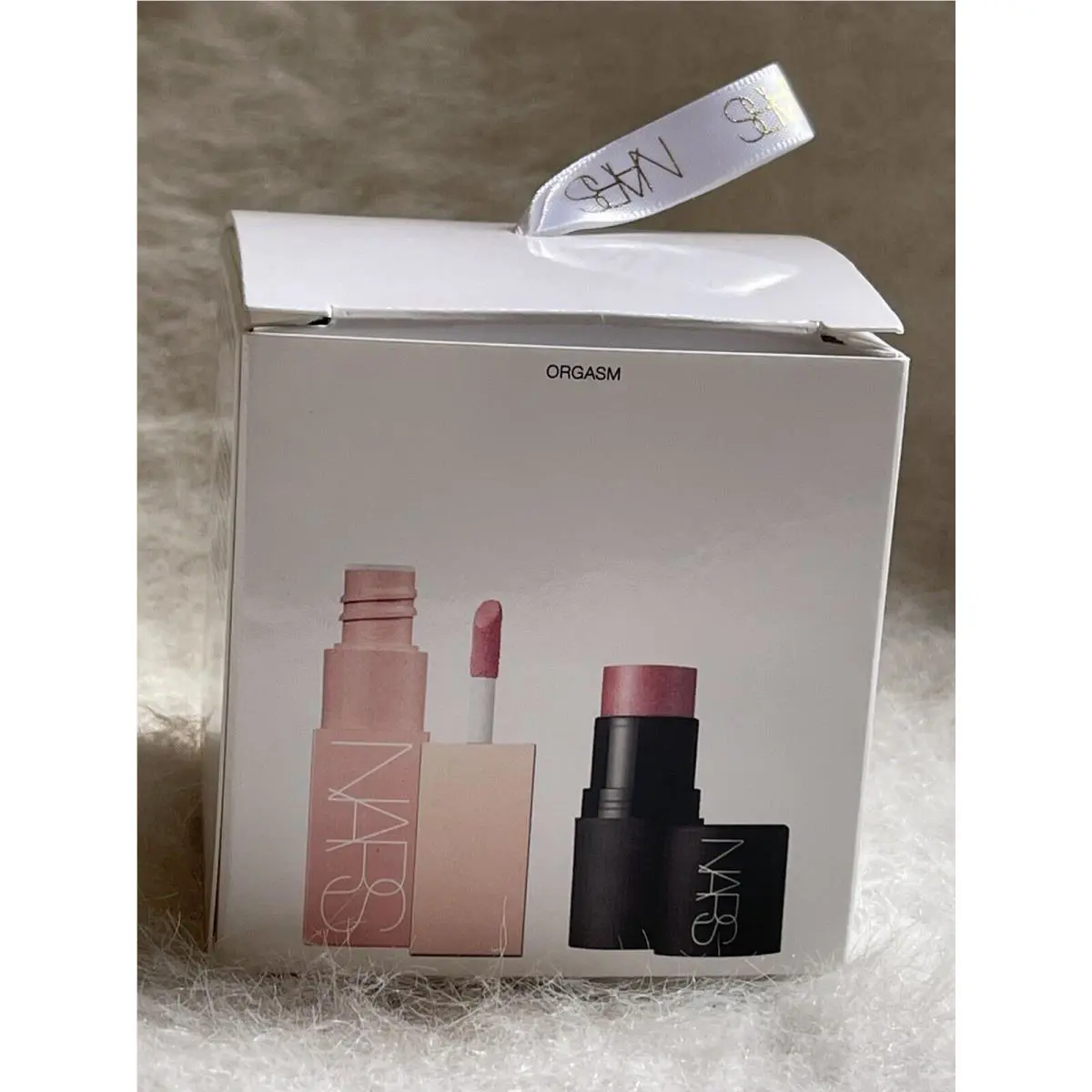Nars Mini Orgasm Blush Duo - Mini Afterglow Liquid Blush in Orgasm