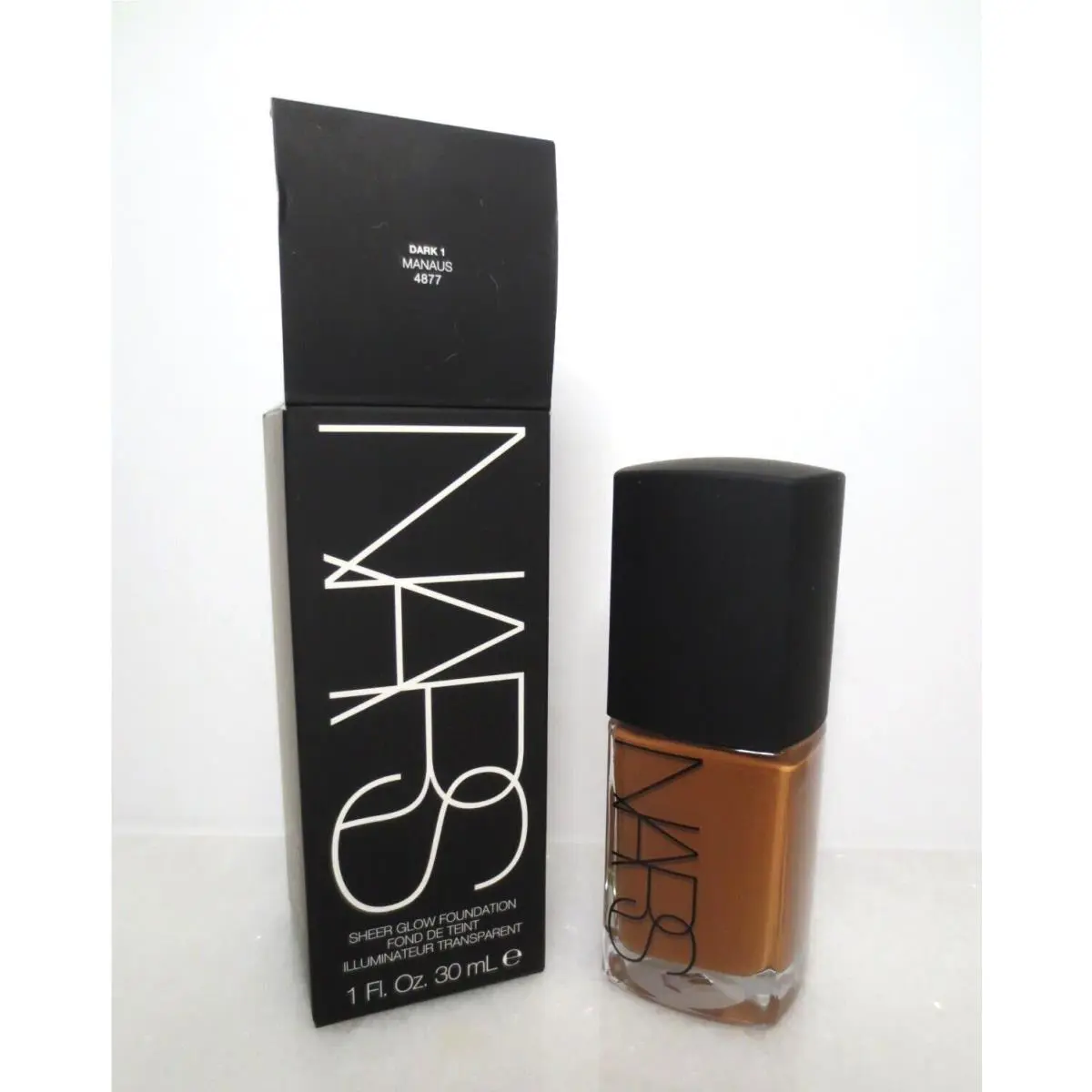 Nars Sheer Glow Foundation Dark 1 Manaus 4877 - 1 OZ Boxed