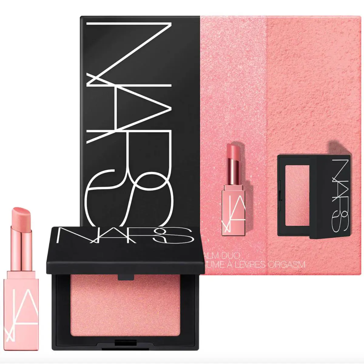 Nars Mini Orgasm Blush and Lip Duo Limited Edition Shimmer Finish