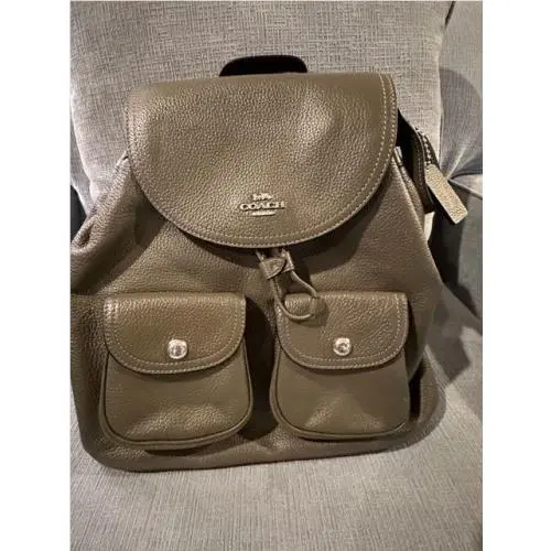 Coach Pebbled Leather Pennie Backpack SV / Surplus Style 6145