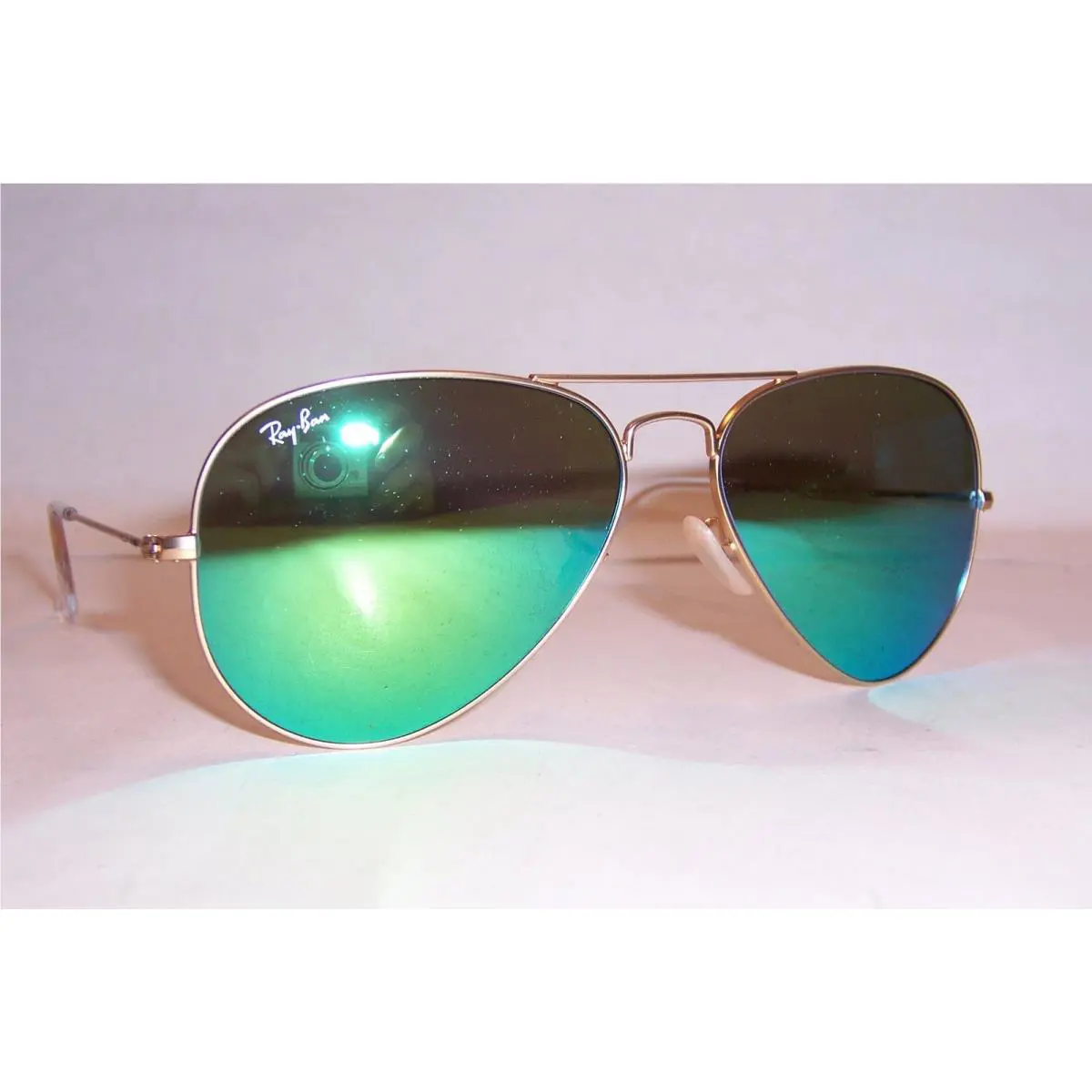 Ray Ban Aviator Sunglasses 3025 112/19 Gold/green Mirror 58MM
