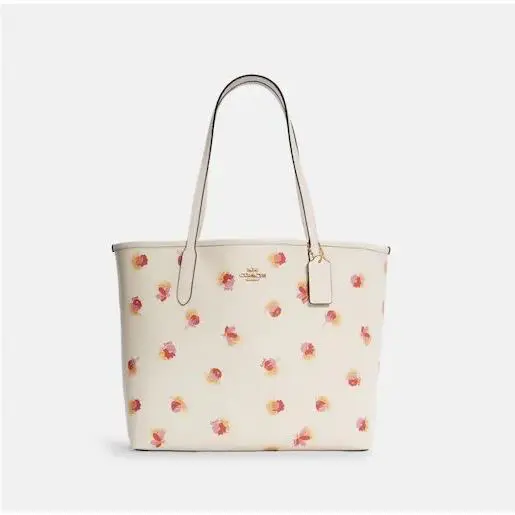 City Tote with Pop Floral Print by Coach