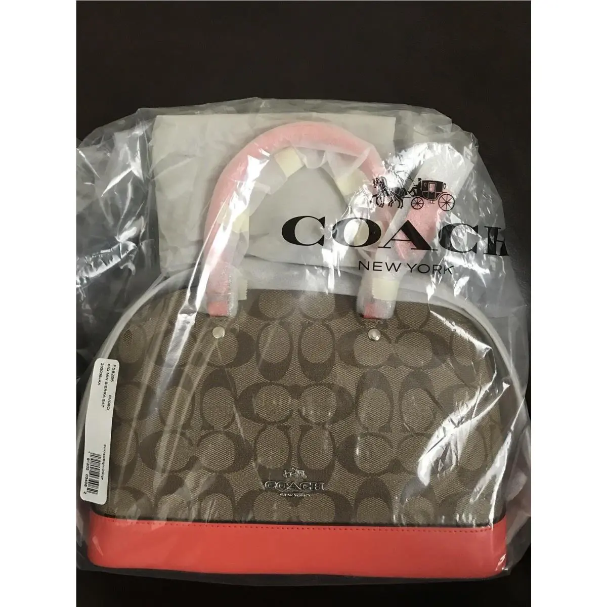 Women’s Coach Signature Coated Canvas Mini Sierra Stachel Handbag