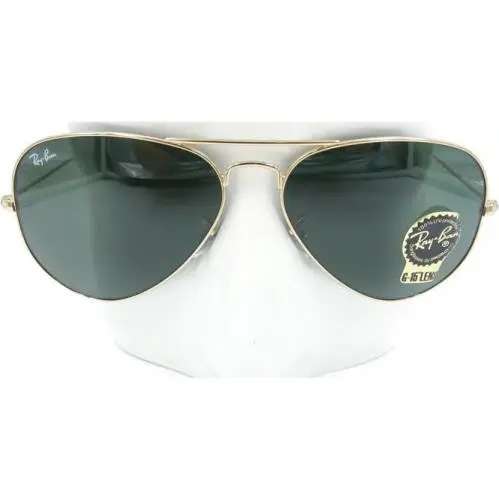 Ray-ban Gold Aviator Classic Green G-15 Men Sunglasses RB3025 L0205 58