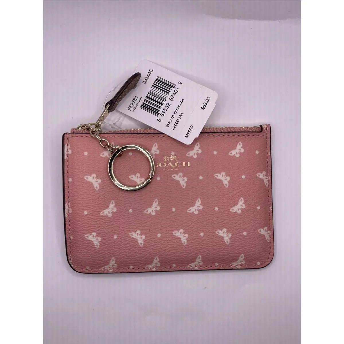 Coach Butterfly Dt Key Pouch