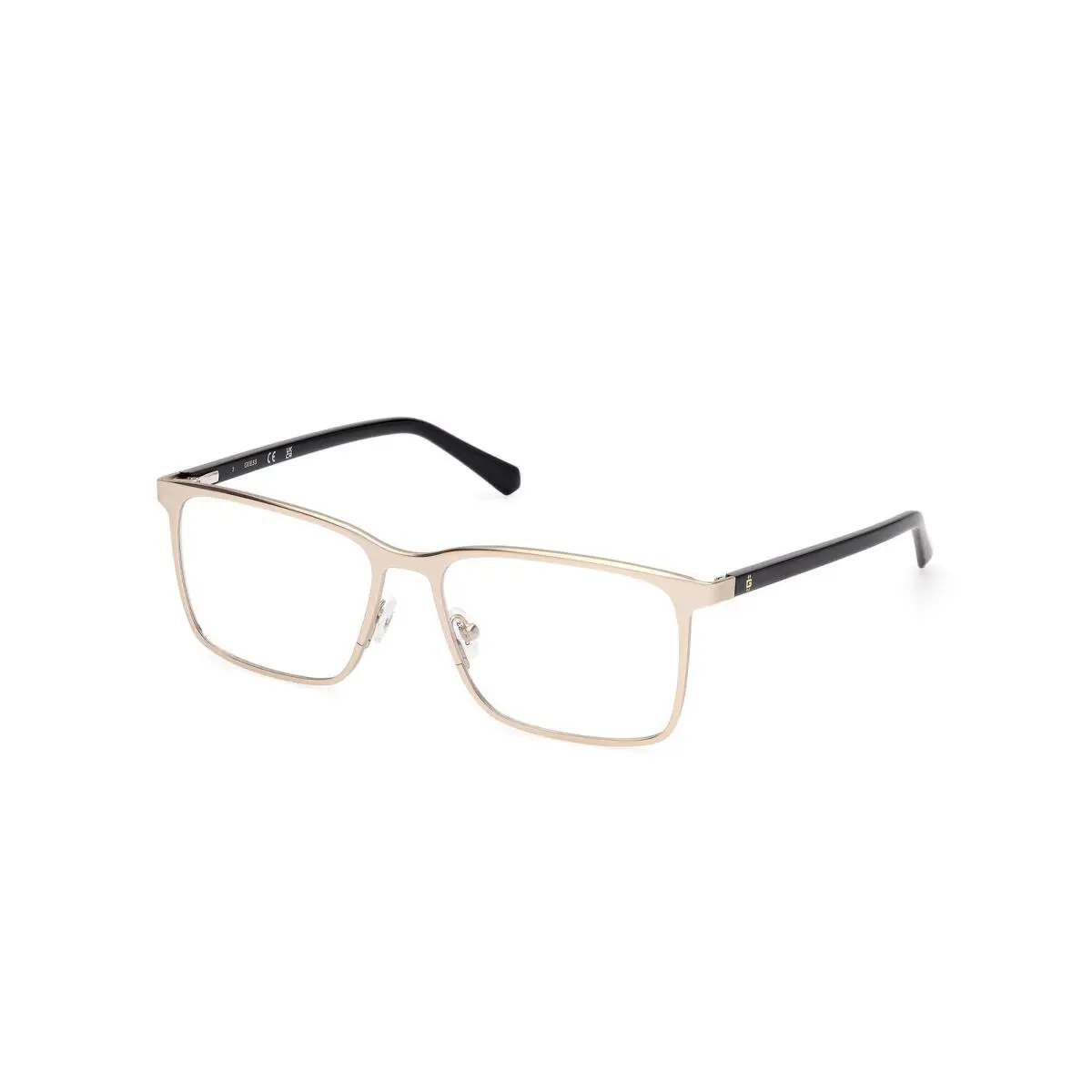Guess GU 50193 GU50193 Shiny Pale Gold Shiny Black 032 Eyeglasses eyesize 56