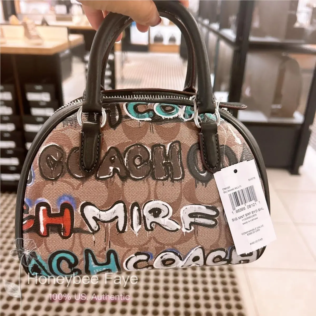 Coach X Mint + Serf Sydney Satchel In Signature Canvas CM095