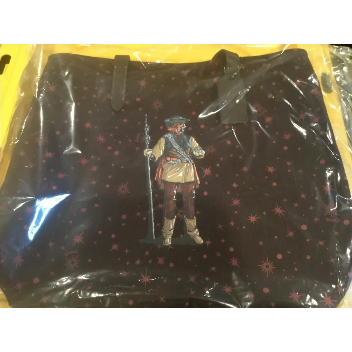 Coach Bag Star Wars Princess Leia Tote As Boush F88039 Wine Canvas Leather Purse