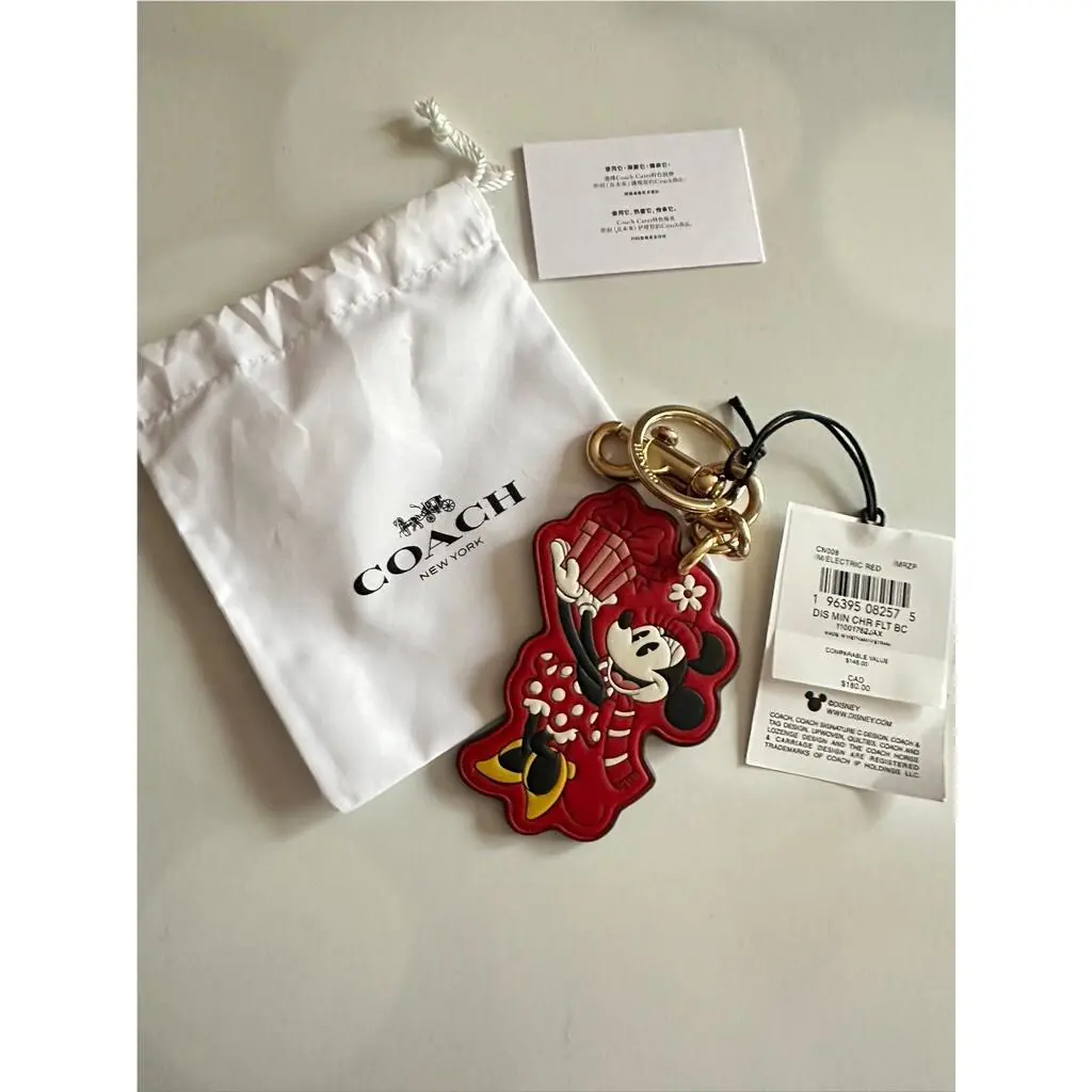Disney X Coach Minnie/mickey Mouse Bag Charm -CN008