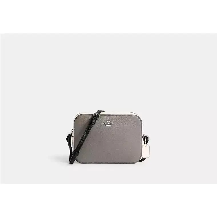 Coach Mini Leather Camera Crossbody Bag Colorblock