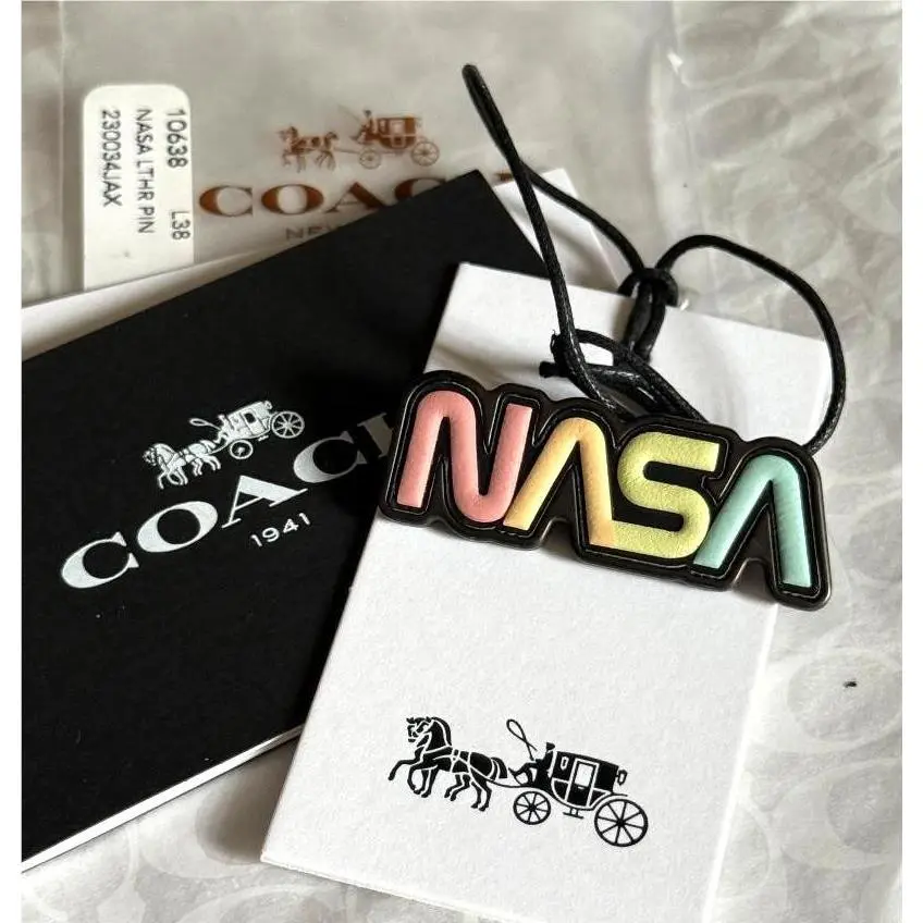 Coach x Nasa Space Capsule Collection Leather Pin Bag Charm Purse 10638 Htf