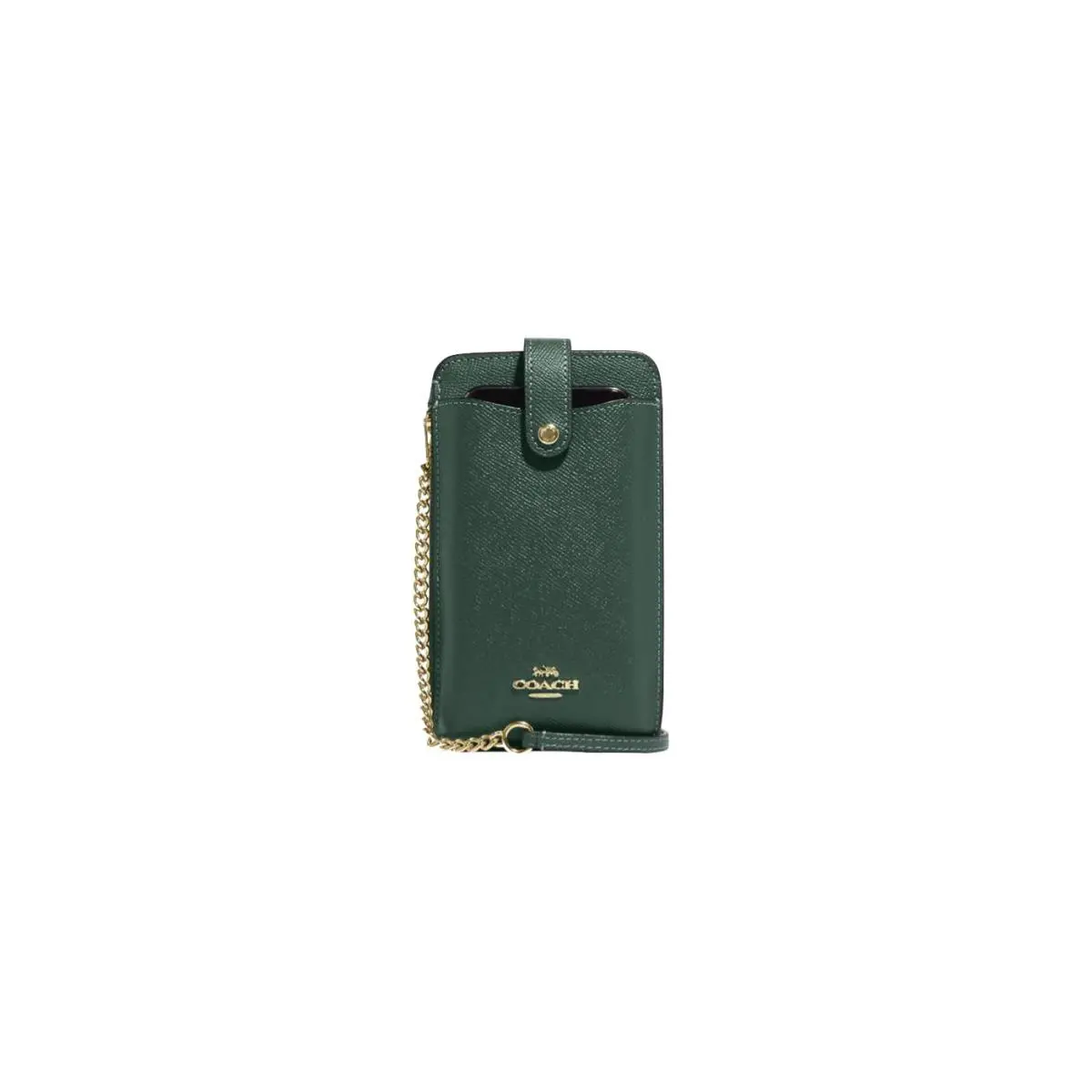 Coach Womens North/south Phone Crossbody Im/everglade