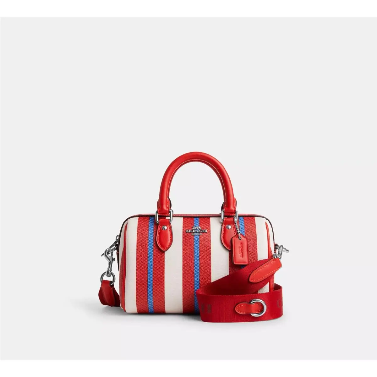 Coach Rowan Mini Rowan Crossbody with Stripe Print CT805
