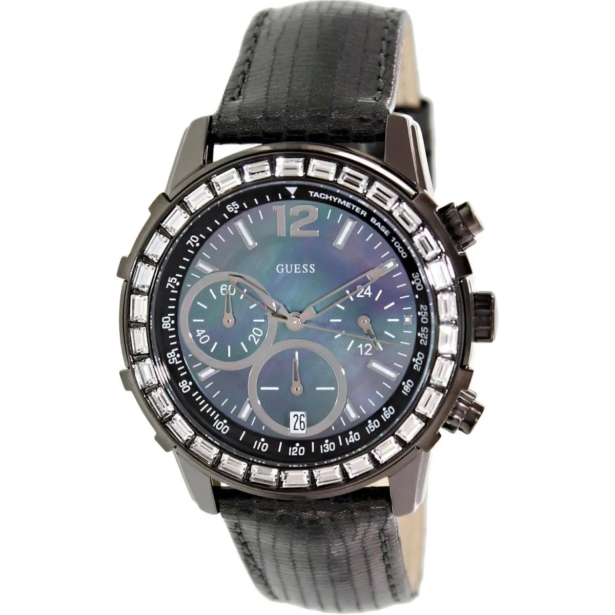 Swarovski Crystal Chronograph Black Chronograph Watch U0017L3 by Guess