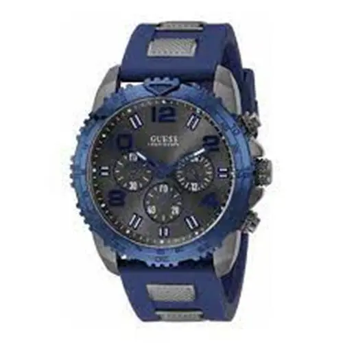 Guess Velocity Women`s Analog Swiss Automatic Rubber Bracelet W0599G2 Watch