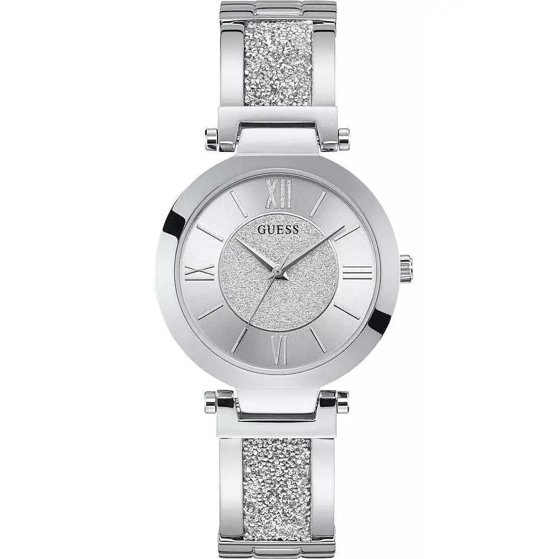 Guess Ladies Aurora Quartz Silver Dial Watch - W1288L1
