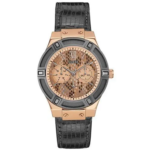 Guess Jet Setter Women`s Analog Quartz Synthetic Leather Bracelet W0289L4 Watch