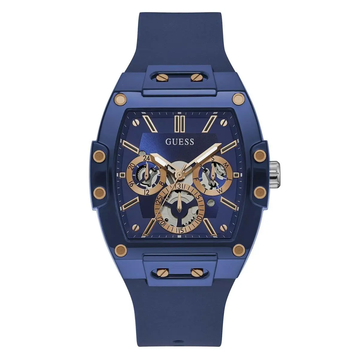 GW0203G1 Phoenix Clear Men`s 44mm 5ATM Watch by Guess