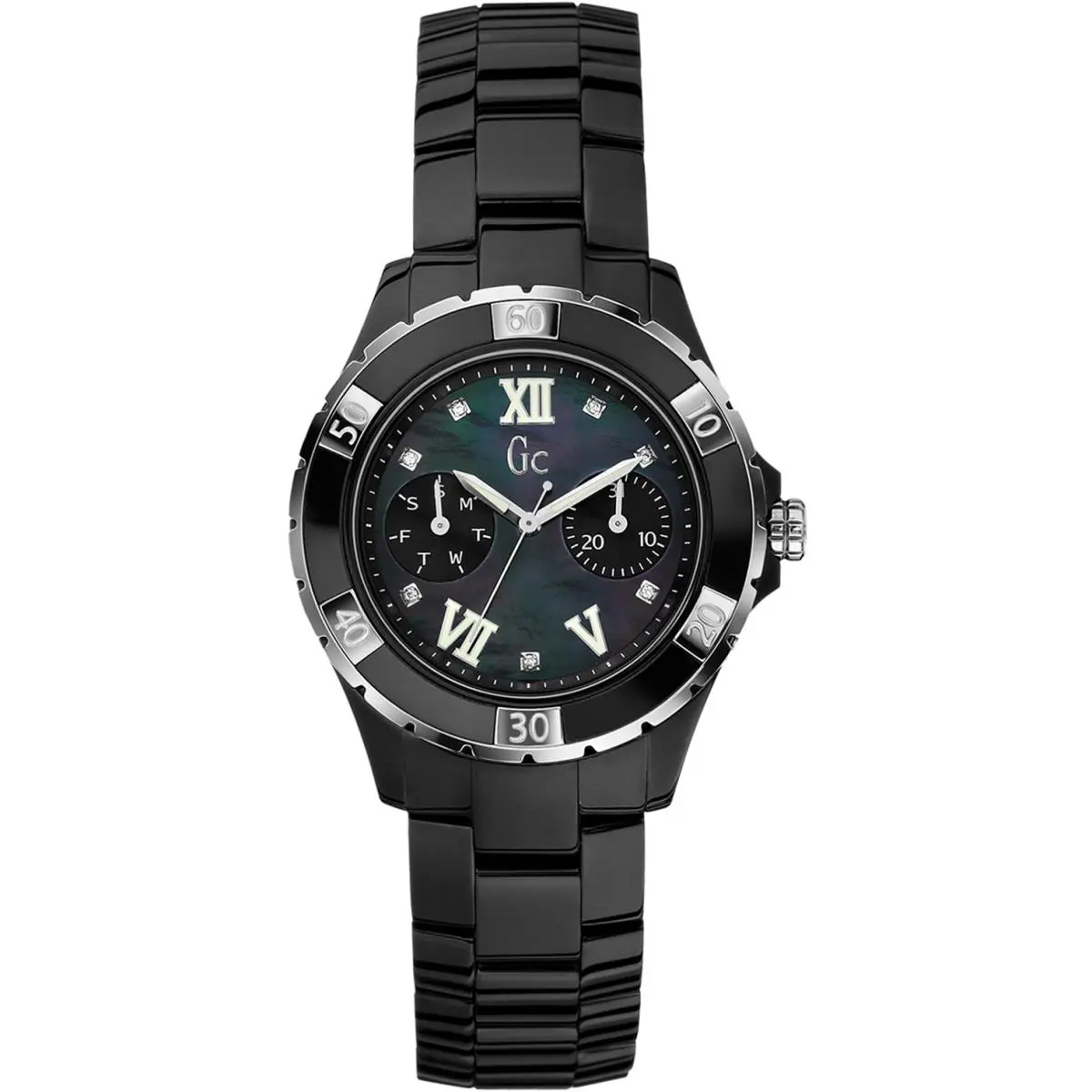 Guess Collection X69106L2S Ladies Dress Elegant Sapphire Screw Crown 100m WR