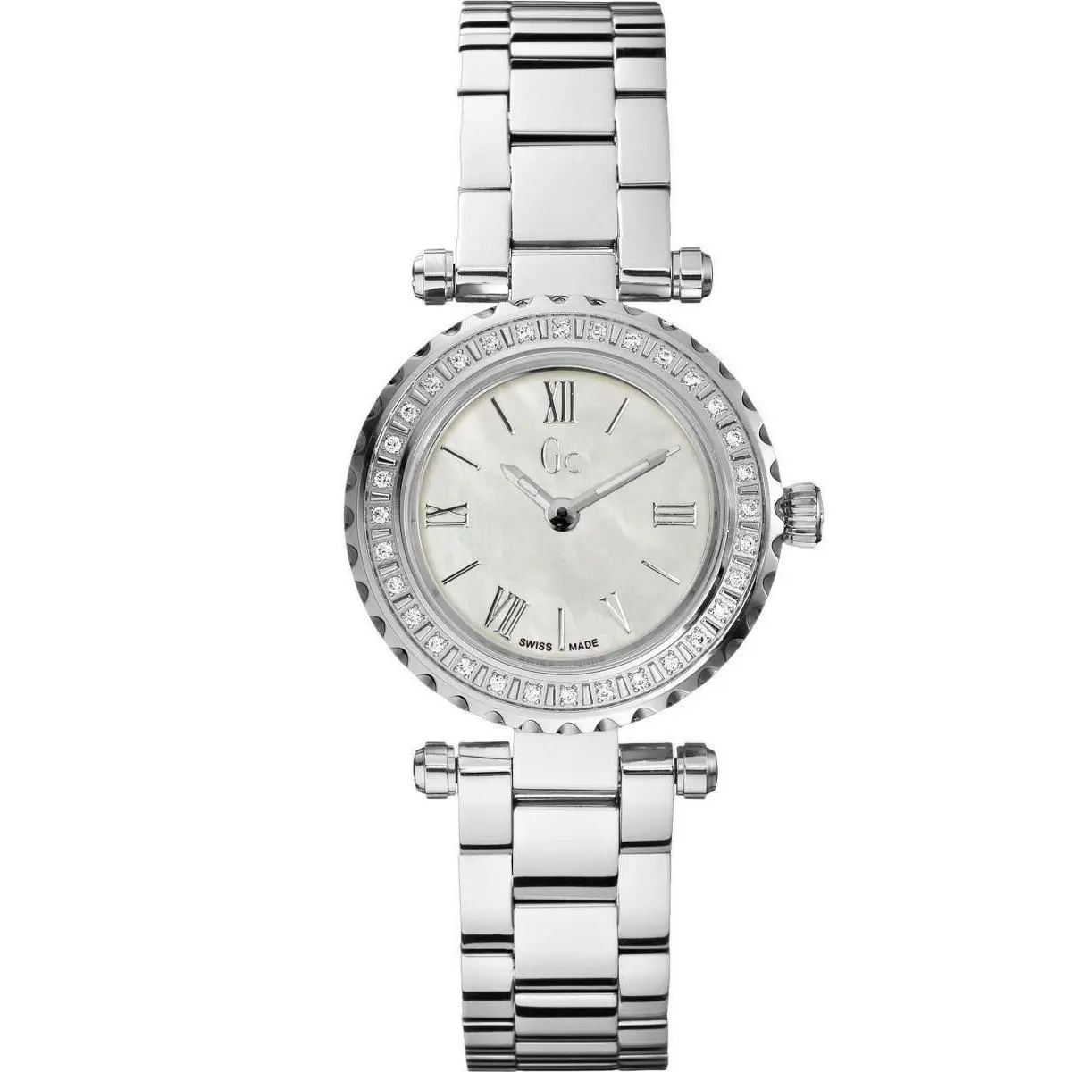 Collection Ladies Watch Diamond White Mop Dial Swiss Mini Chic X70105L1S by Guess