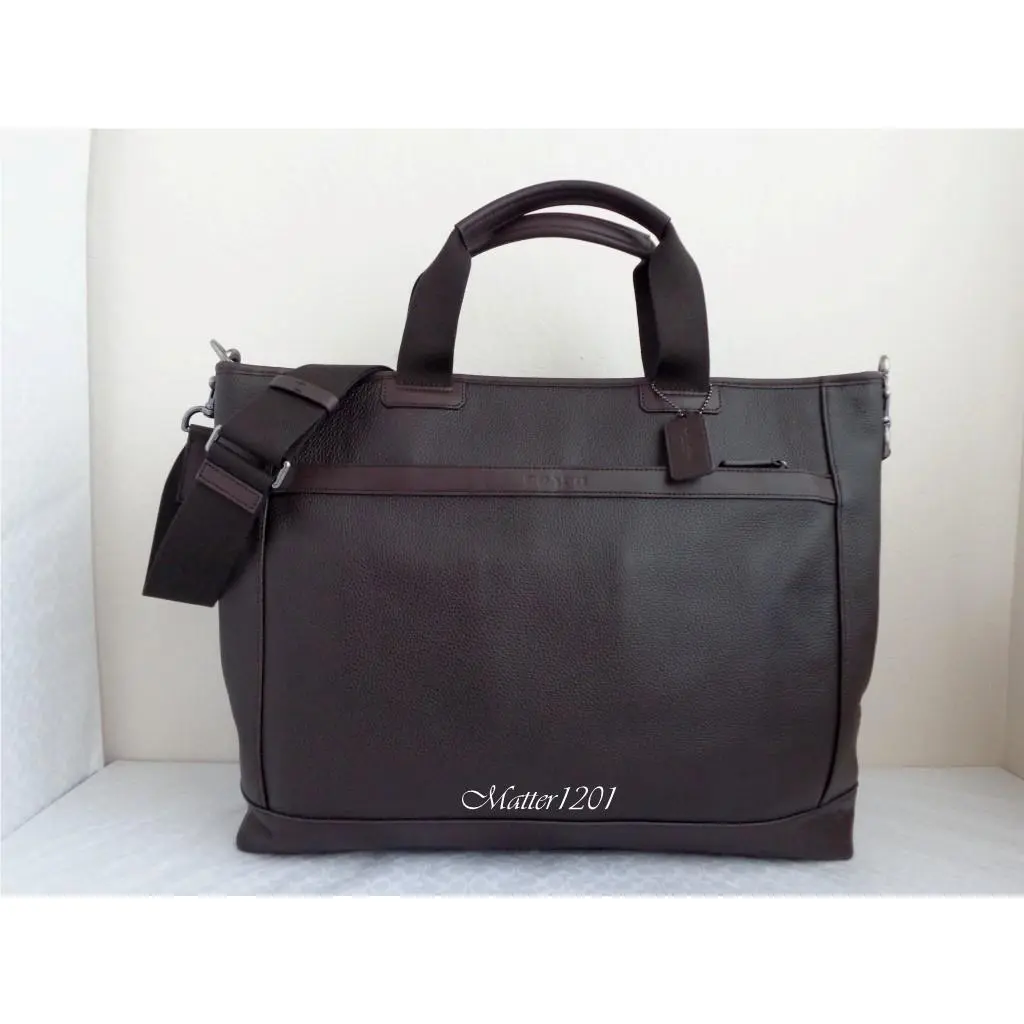 Coach F71347 Camden Leather Supply Bag Mahogany/dark Mahogany