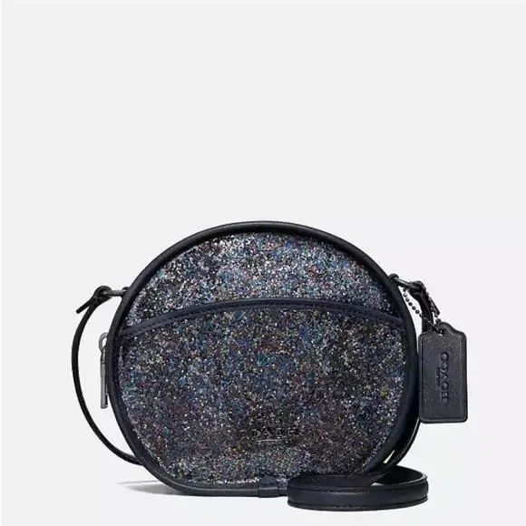 Coach F48731 Canteen Crossbody Bag Handbag - Handle/Strap: Blue, Exterior: Rainbow Multi/Black Antique Nickel, Lining: Blue