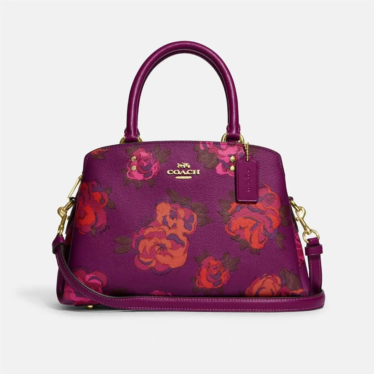 Coach Mini Lillie Carryall with Jumbo Floral Print CF327