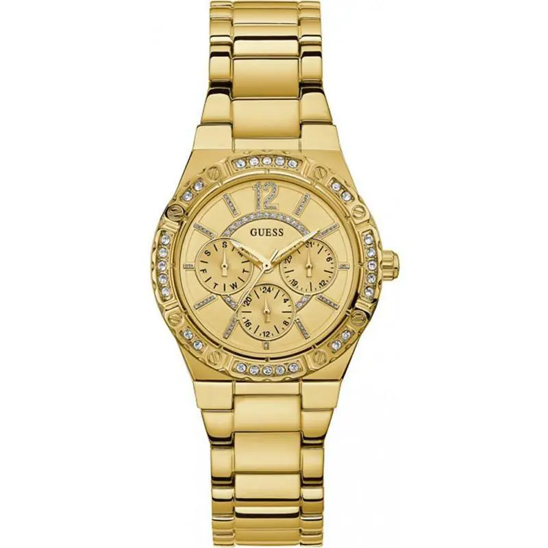 Guess Envy 29mm Gold-tone Stainless Steel Bracelet Case Ladies Watch W0845L2