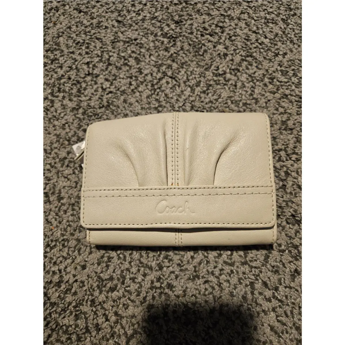 Coach White Small Wallet