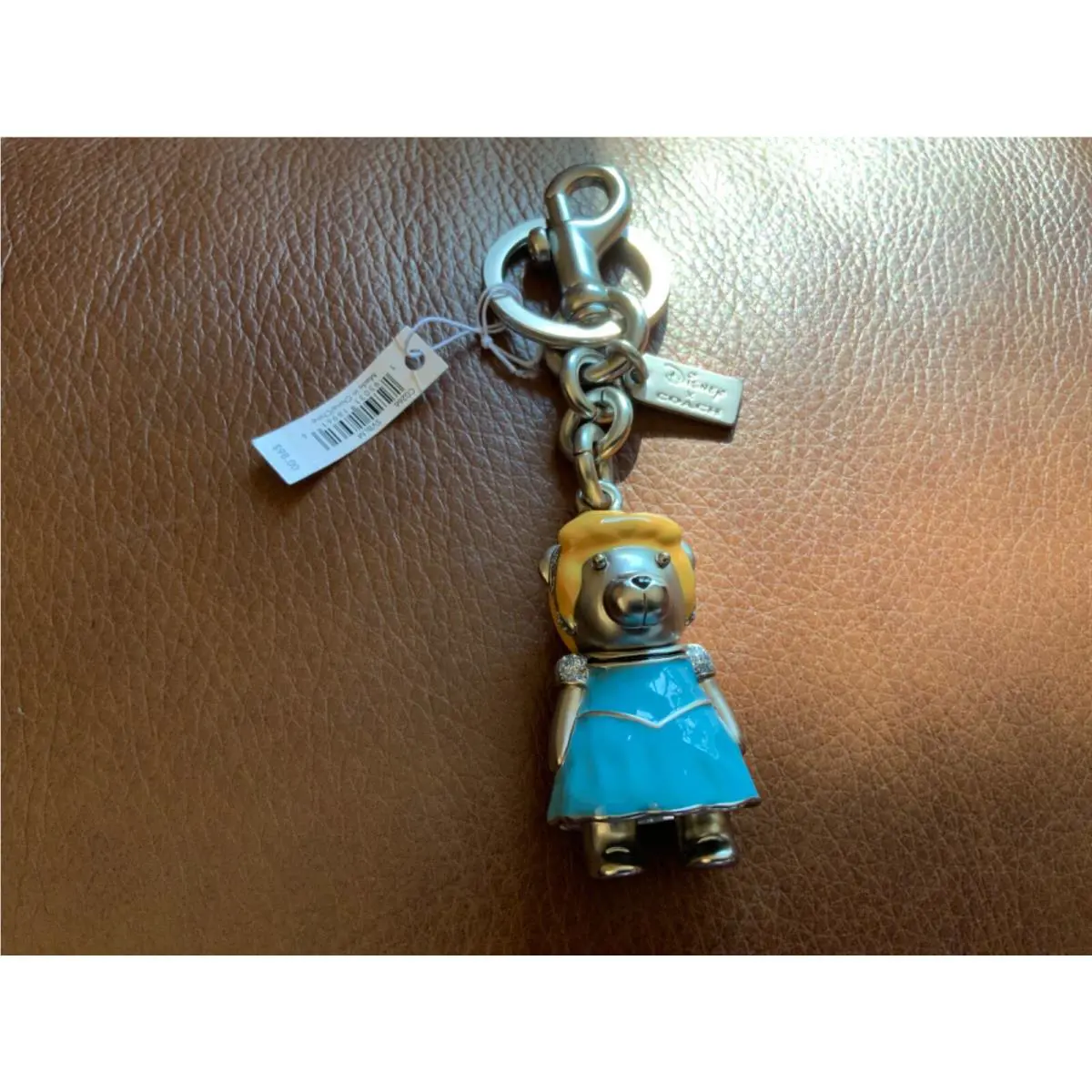 Coach X Disney Cinderella Bear Bag Charm/ Key Ring/ Key Chain/fob