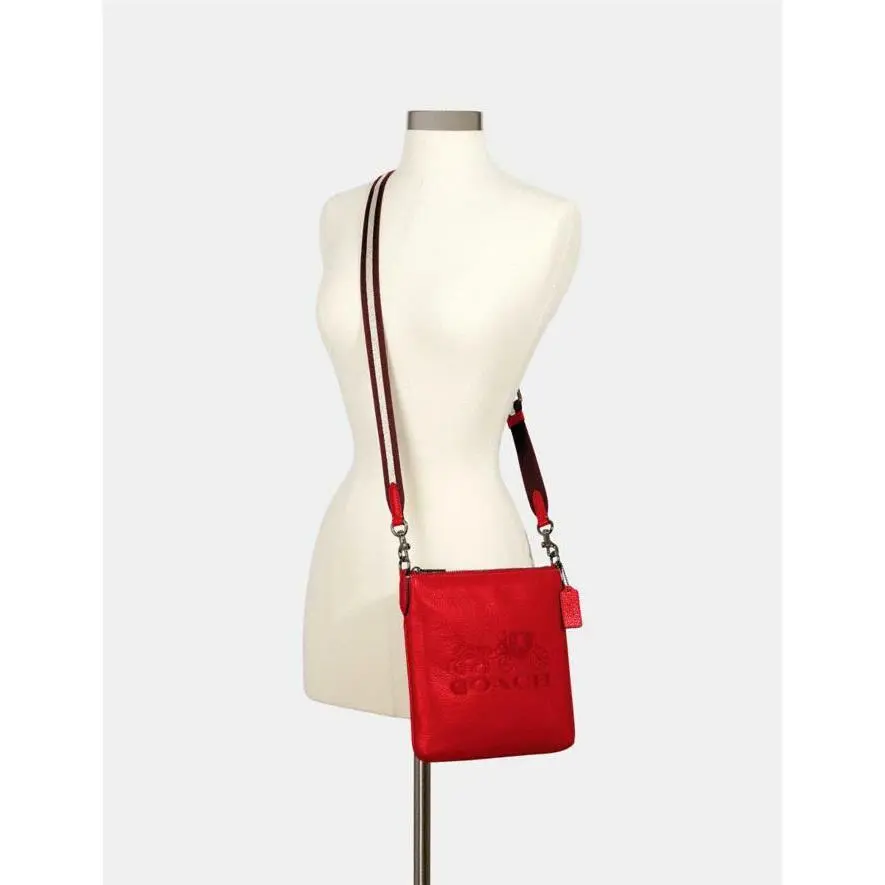 Coach 1897 Jes Slim Crossbody with Horse and Carriage in Qb/miami Red