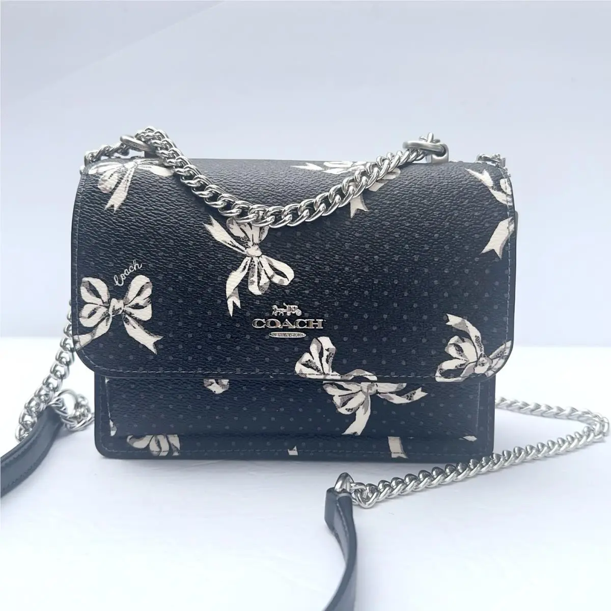 Coach Mini Klare Crossbody Bag with Bow Print CAA98