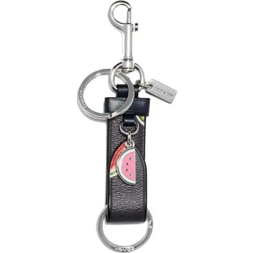 Coach Trigger Snap Bag Charm with Watermelon Print Style