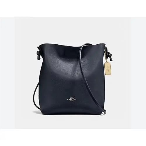 Derby Crossbody Bag F58661 Pebbled Black Leather by Coach
