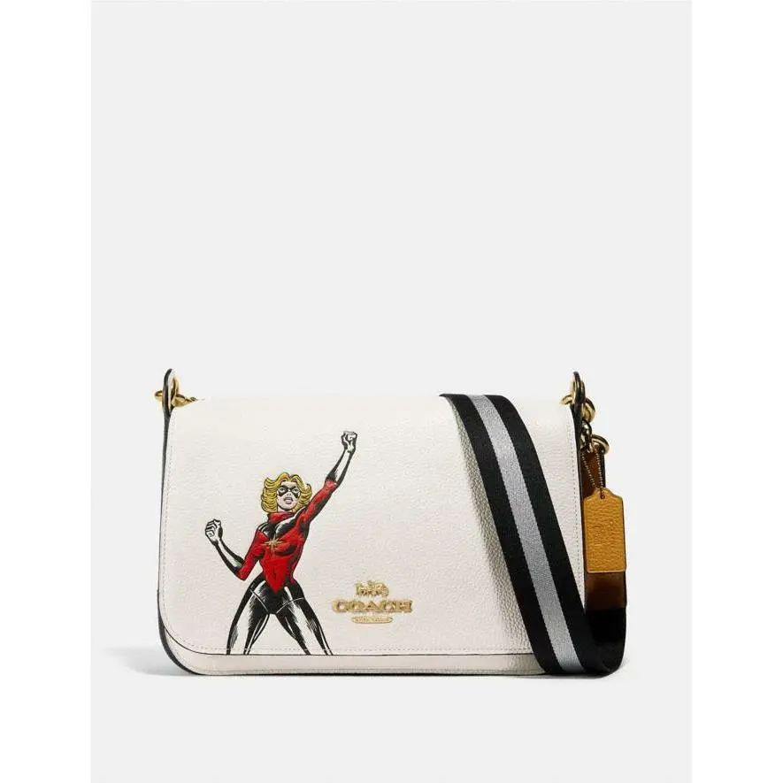 Coach 2899 X Marvel Jes Crossbody Carol Danvers Messenger Bag