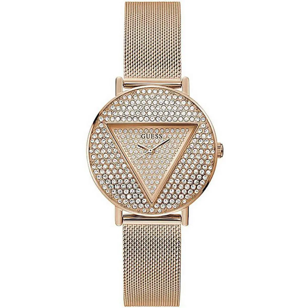 Guess GW0477L3 Women`s Rose Gold Steel Elegant Crystallized Glitz Watch