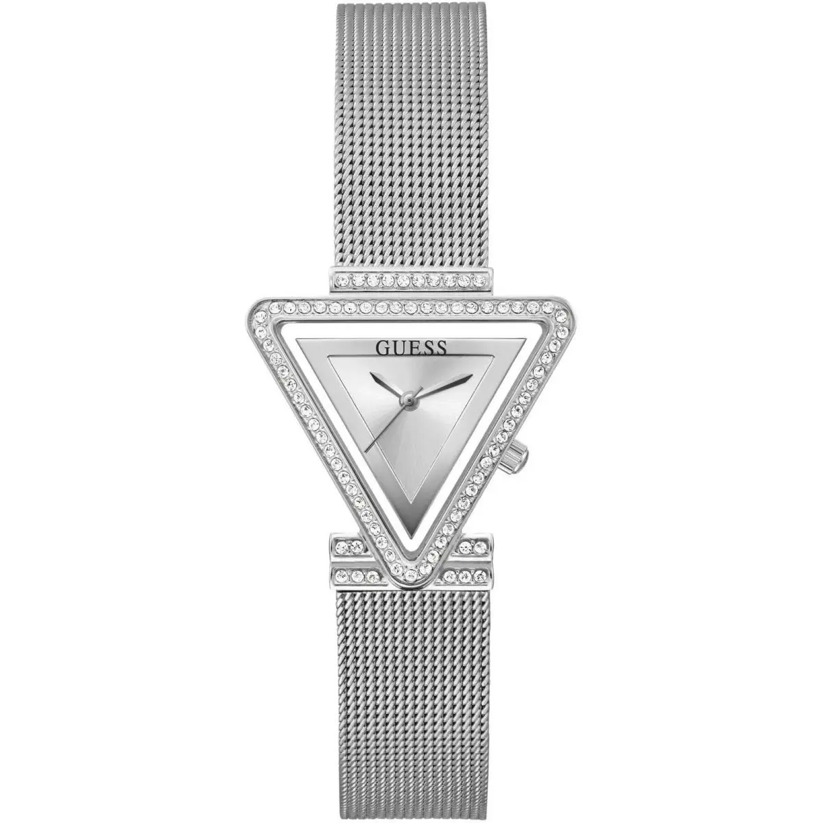 Guess Women`s Watch Quartz Silver Tone Dial Stainless Steel Bracelet GW0508L1