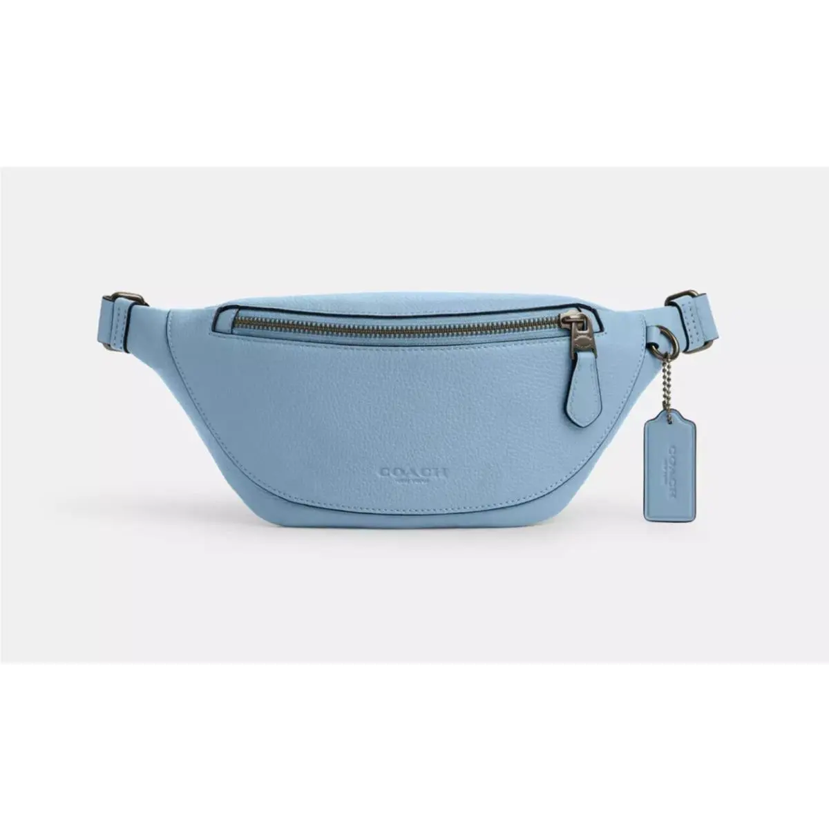 Coach Unisex Antique Nickel/pool Warren Mini Leather Belt Bag CR374