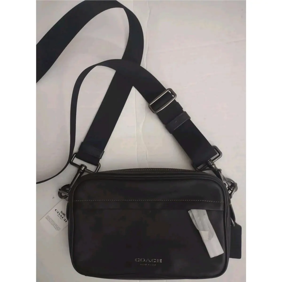 Coach Graham Leather Crossbody Bag Black